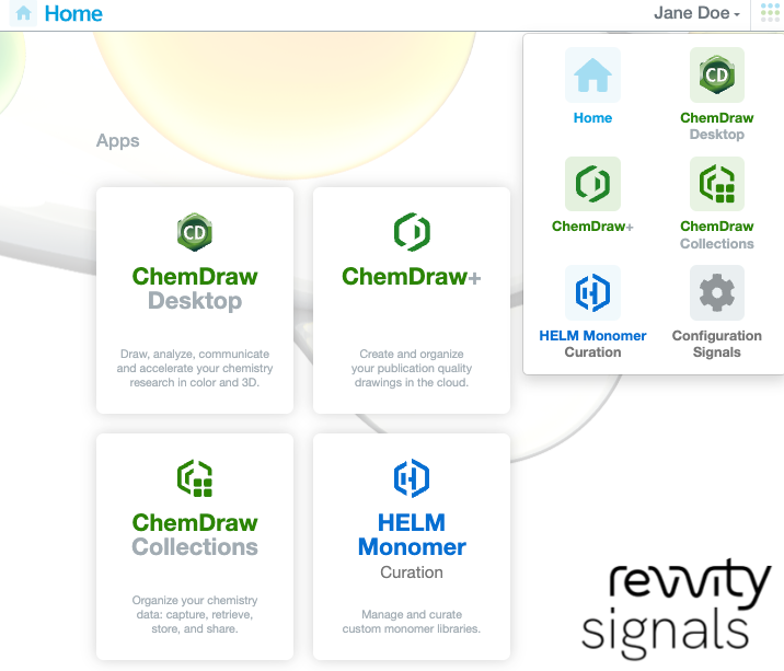 Signals ChemDraw Home HMC