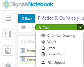 Lista de archivos para adjuntar en los experimentos